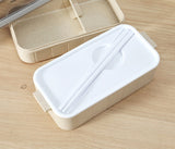 Lunch Box Wheat Straw Bento Box Microwaveable Plastic