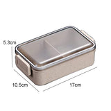 Lunch Box Wheat Straw Bento Box Microwaveable Plastic