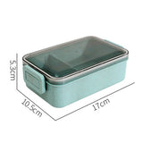 Lunch Box Wheat Straw Bento Box Microwaveable Plastic