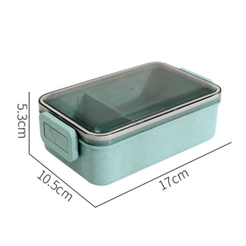 Lunch Box Wheat Straw Bento Box Microwaveable Plastic