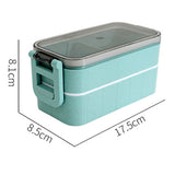 Lunch Box Wheat Straw Bento Box Microwaveable Plastic