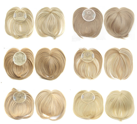 High Temperature Silk Chemical Fiber Wig Top Heart Bangs, Peach Heart Bangs On The Top Of TheHead