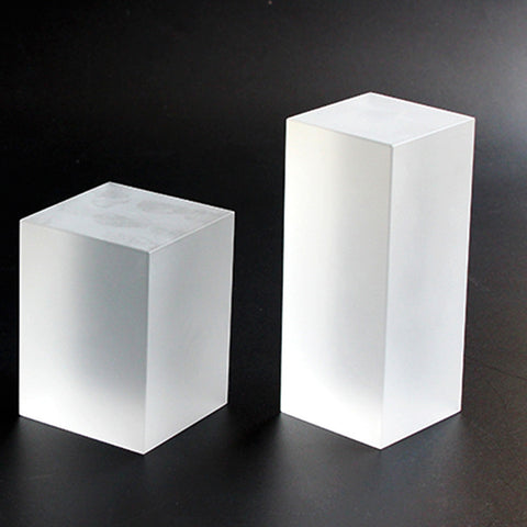 Transparent Crystal Glass Cube White Embryo Crystal Cube