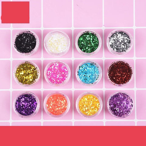 DIY 12 color glitter set