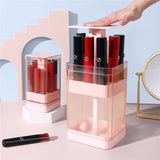 Press The Lifting Lipstick Storage Box Desktop Dust-proof Belt Cover