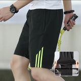 Three-bar Shorts Men's Sports Pants Quick-drying Stretch Fitness Pants