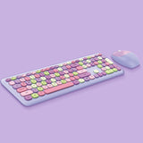 Wireless Office Punk Keyboard And Mouse Set