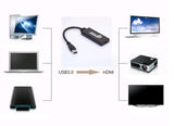 DM-HN09 mini external graphics card USB3.0 to HDMI cable USB 3.0 TO HDMI converter