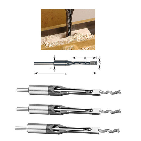 Square hole drill bit