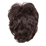 Black Dark Brown Short Rolled Chemical Fiber High-temperature Fiber Wig