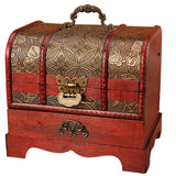 Jewelry Box Desktop Treasure Box Antique Wooden Storage Box