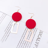 Korean bow tassel earrings asymmetric pearl flower earrings