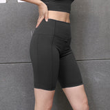 High waist hip shaping yoga shorts