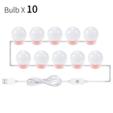 USB Touch Switch LED Mirror Light Bulb