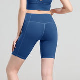 High waist hip shaping yoga shorts