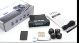 Tire Pressure Monitoring System Automotive Universal Wireless Solar Tire Pressure Monitor External Tire Pressure Detector