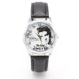 Men's And Women's Fashion Casual Quartz Watch Student Elvis Pattern Belt Watch