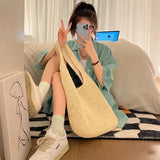 Straw Bag Women's Seaside Vacation Beach Shoulder Bag