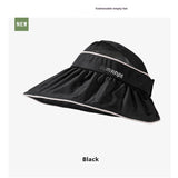 UV Protection Air Top Mesh Stitching Sun Hat With Wide Brim Breathable Sun Hat