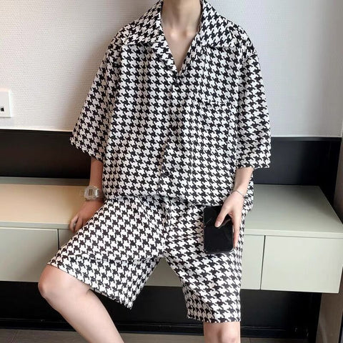 Half-sleeve Shirt Suit Men's Korean Style