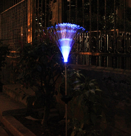 Solar Colorful Fiber Optic Lawn Lights