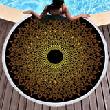 Microfiber round beach towel