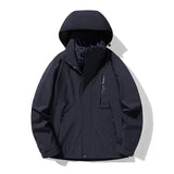 Three-in-one Removable Fleece-lined Thickened Waterproof Windproof Jacket Mountaineering