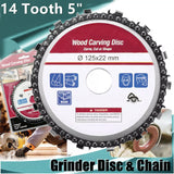 Angle grinder chain plate