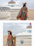 All-match Vintage Shawl Cloak Desert Cloak Photo Thickened Autumn And Winter Scarf