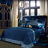 Four-piece embroidered jacquard bed sheet