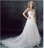 Sexy Detachable Skirt Mermaid Tulle Lace Appliques Short Wedding Dress New Wedding Dresses