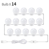 USB Touch Switch LED Mirror Light Bulb