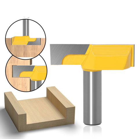 Woodworking milling cutter with flat end cutter