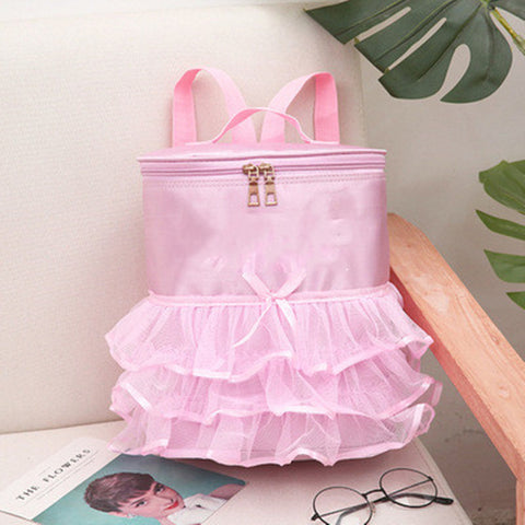 Children's dance bag lace backpack