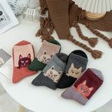 Mid-calf Cartoon Extra Thick Warm Rabbit Wool Socks