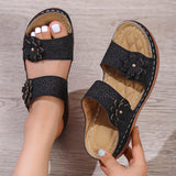 Women's Casual Flower Flat Sandals