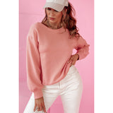 Pure Color All-matching Backless Bow Long Sleeve Top