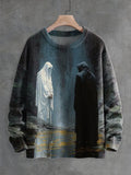 Halloween Sweater Ghost Horror Element Top