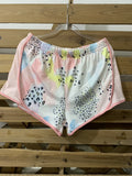 Women's Leopard Print Stitching Shorts