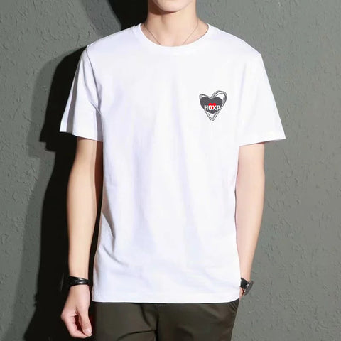 Men's Leisure Hong Kong Style Artistic Slim Top