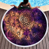 Microfiber round beach towel