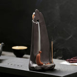 Ceramic backflow incense burner