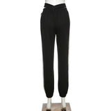 Contrasting Color Loose Fashion Casual All-match Sports Trousers Women