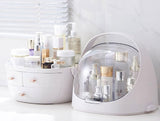 Multi-function dustproof cosmetic storage box portable mirror home portable makeup box desktop storage storage box