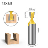 Five-piece Dovetail Woodworking Cutter Set