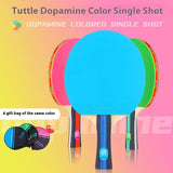 Colorful Pure Wood Single Racket Cover Professional High Elastic Long Handle Horizontal