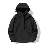 Three-in-one Removable Fleece-lined Thickened Waterproof Windproof Jacket Mountaineering