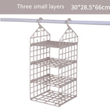 Multi-layered clothes rack storage cabinet