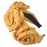 Headdress Solid Color Sweet Three Flowers Big Flowers