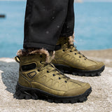 Men's Plus Size Warm High Top Outdoor Cotton Shoes